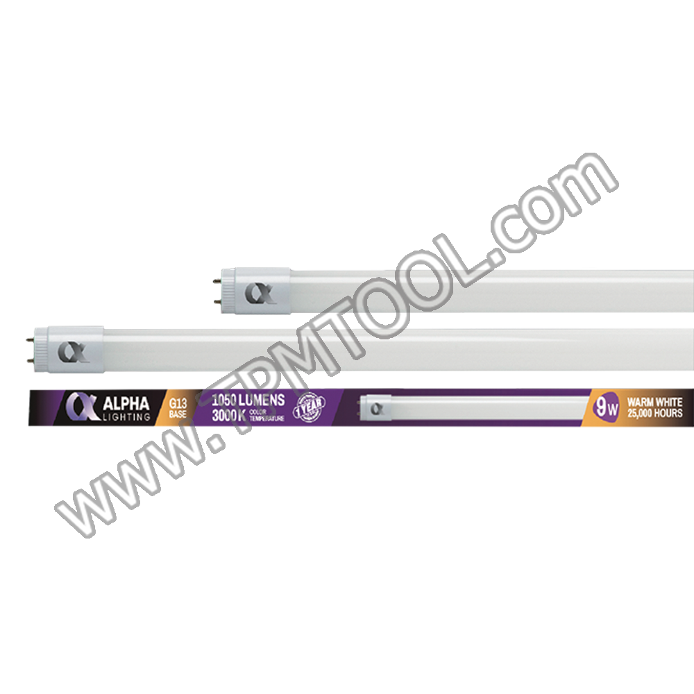 ALPHA-ALPA04D-09 หลอด T8 Daylight 9W