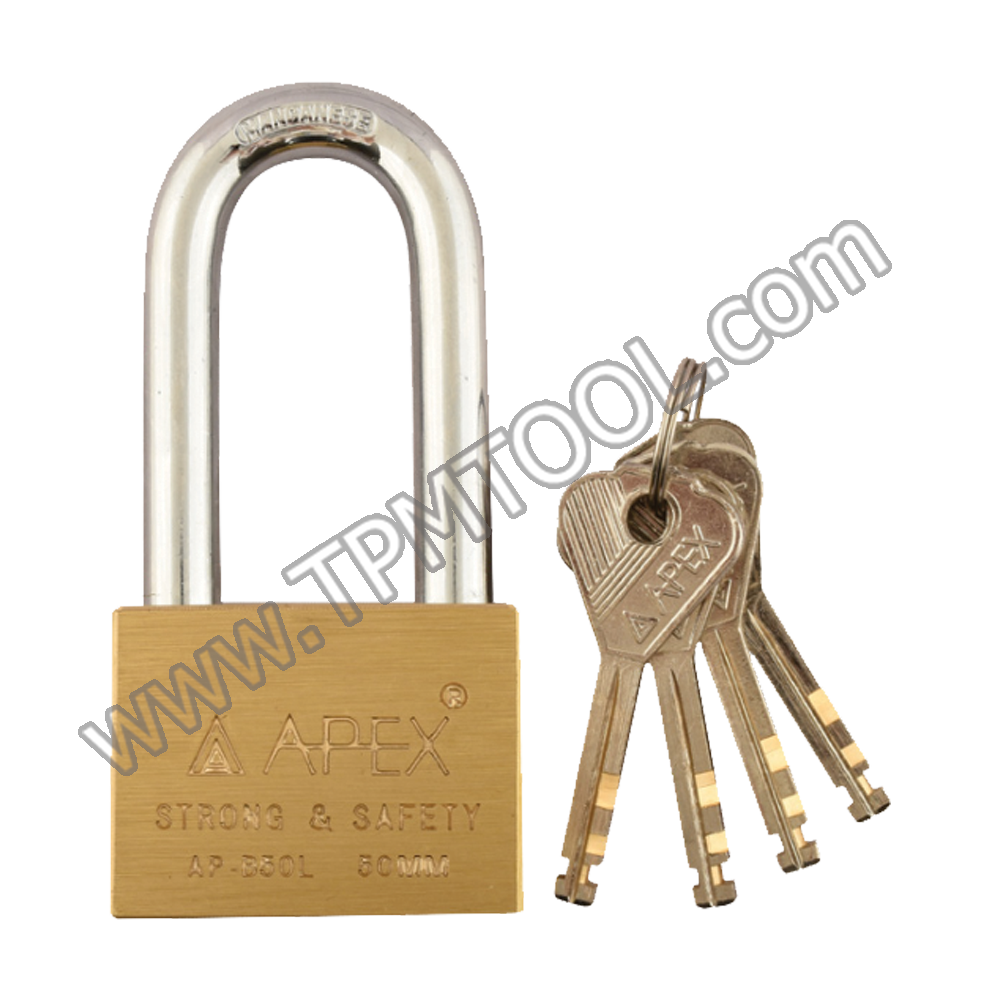 APEX-APXD02-B40L กุญแจคล้องทองเหลืองงห่วงยาว 40mm