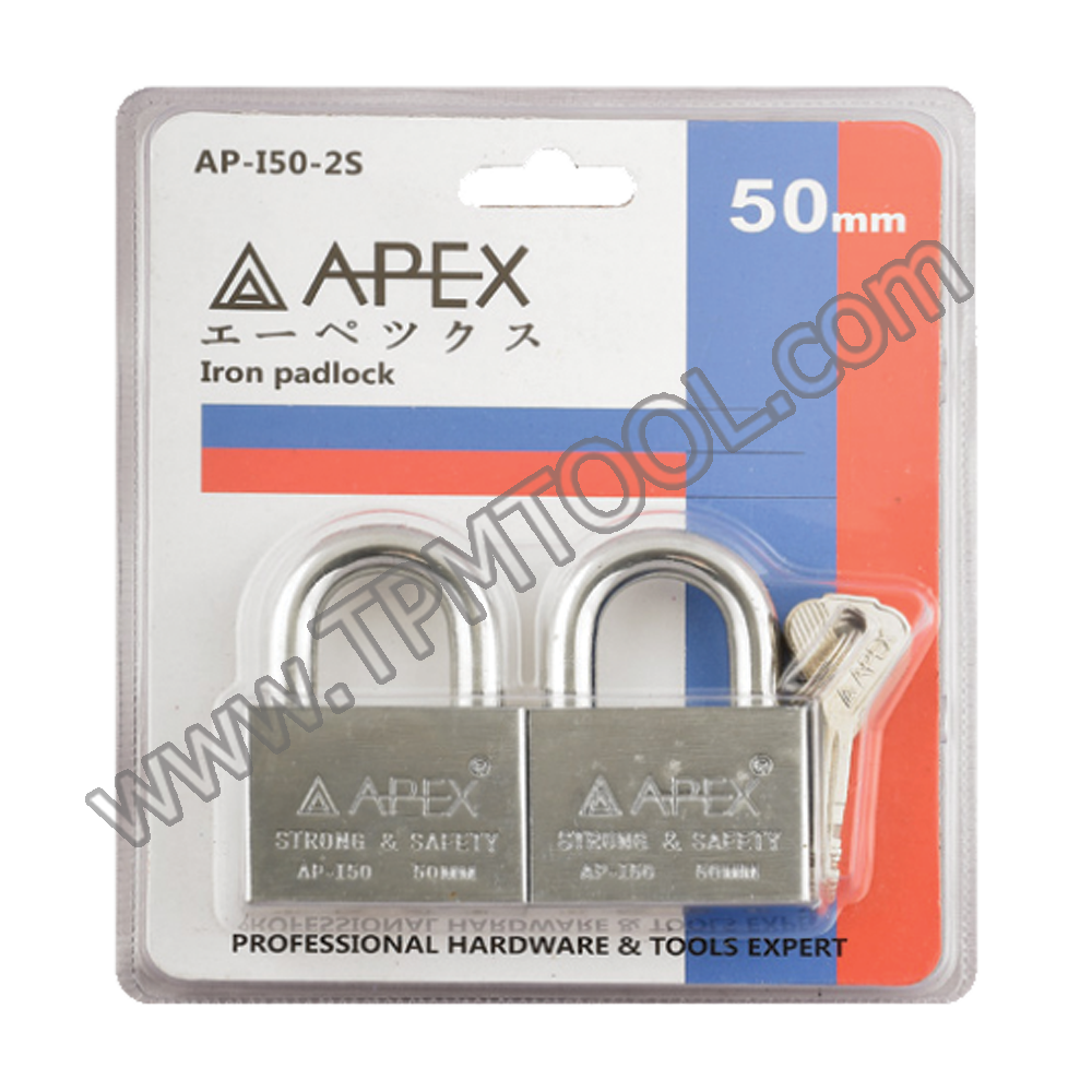 APEX-APXD06-L40-2S กุญแจคล้องเหล็กคีย์อะไลท์ 40mm