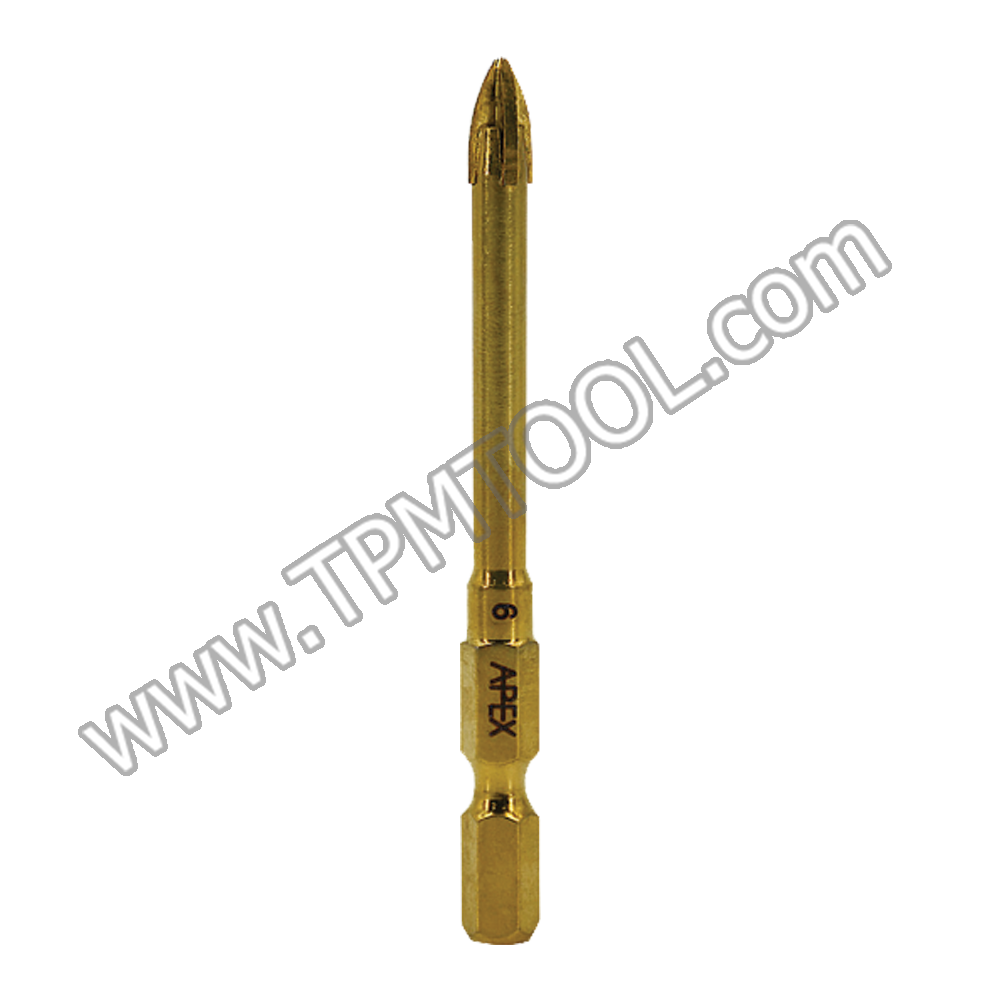 APEX-APXA14-030 ดอกคาร์ไบร์เจาะกระจก 4 ฟัน ชุบ TiN 3mm