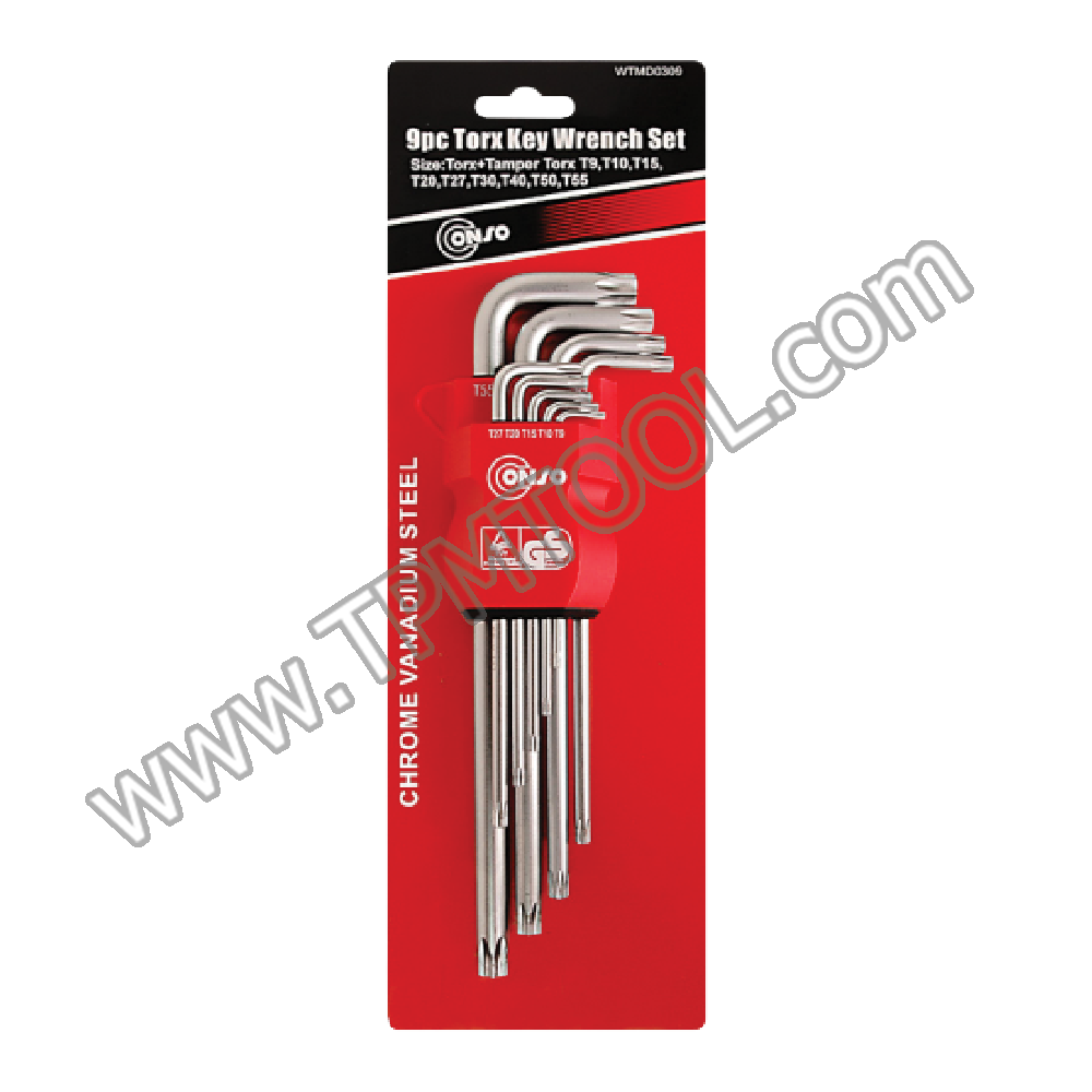 Conso-CNSC07-309 ประแจแอลท็อค ยาว สีขาว ชุด 9ตัว