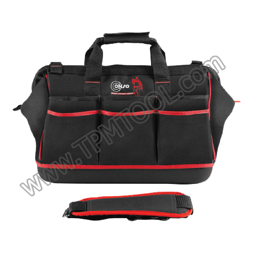 Conso-CNSH04-04 กระเป๋าเครื่องมือช่าง แบบผ้า หูหิ้ว W16”xH10”xD9”