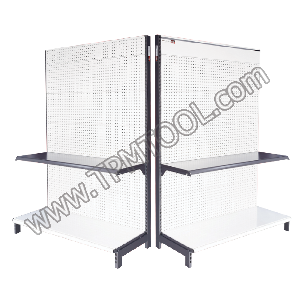 Conso-CNSH12-03 ชั้นเหล็กโชว์สินค้าหน้าเดี่ยว W1200xD1000xH1800mm