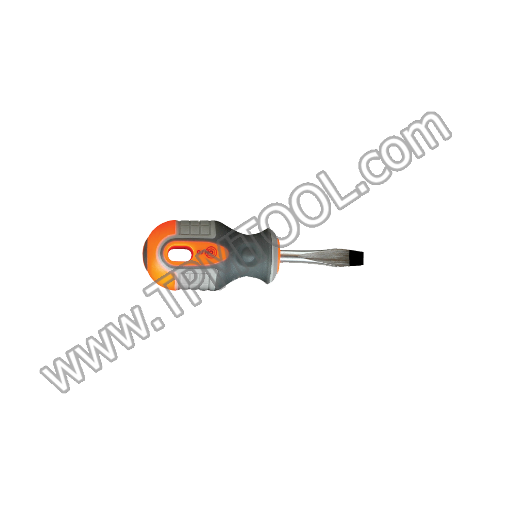 Conso-CNSI05-01 ไขควงหัวโตด้ามส้มเทา NO.372 ปากแบน 6.0x38mm