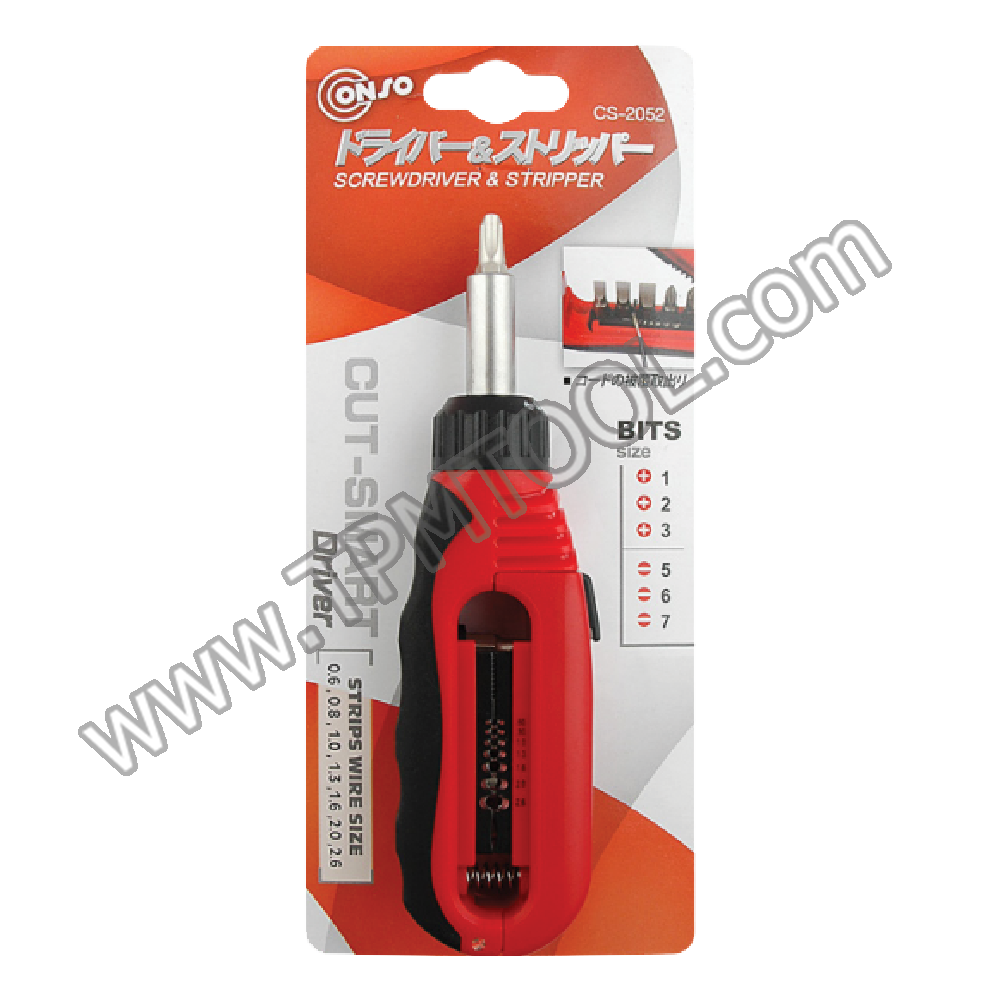 Conso-CNSI08-01 ไขควงหัวฟรีพร้อมปอกสาย