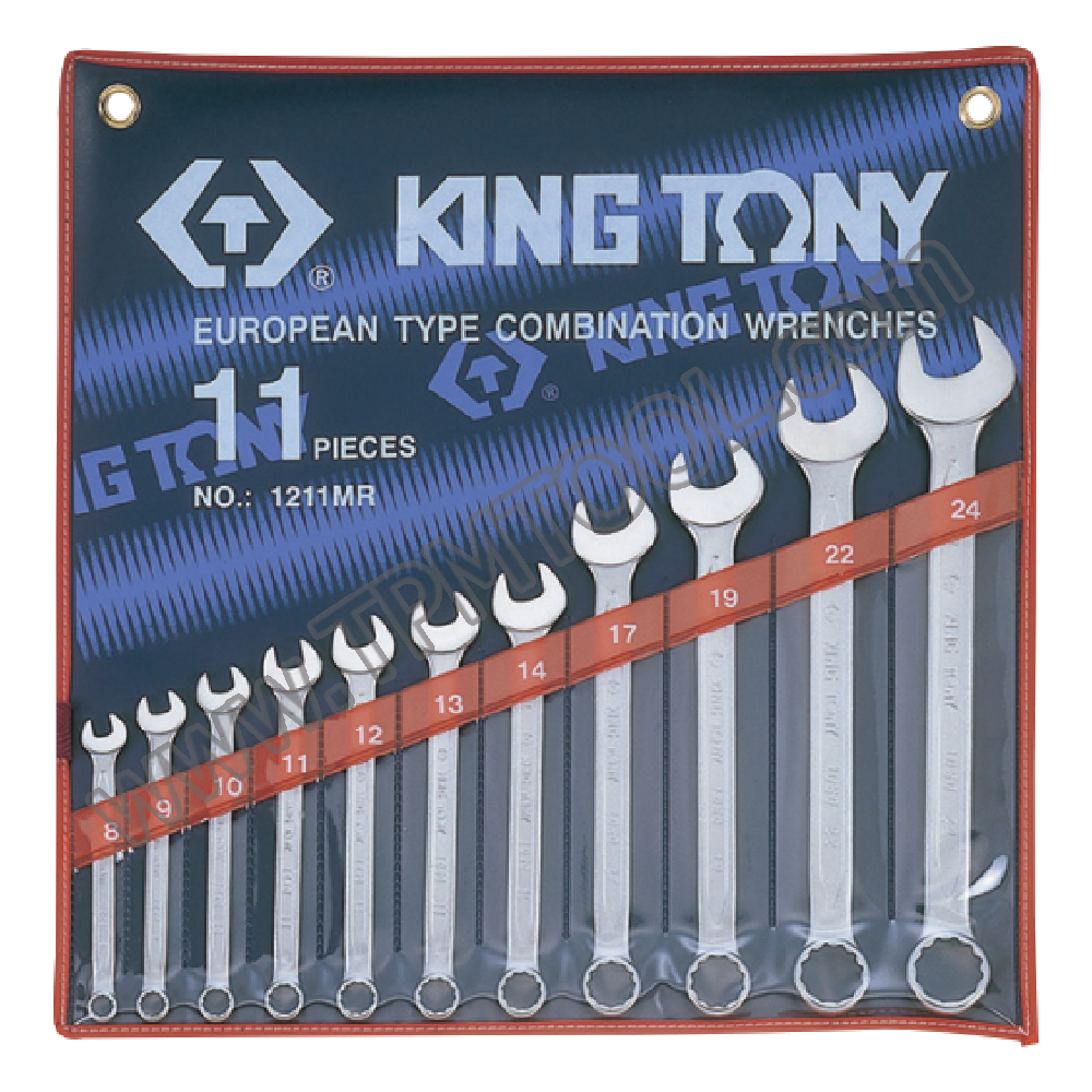 Kingtony-KGTE11S-11 ชุดประแจแหวนข้าง-ปากตาย 11 ตัว/ชุด