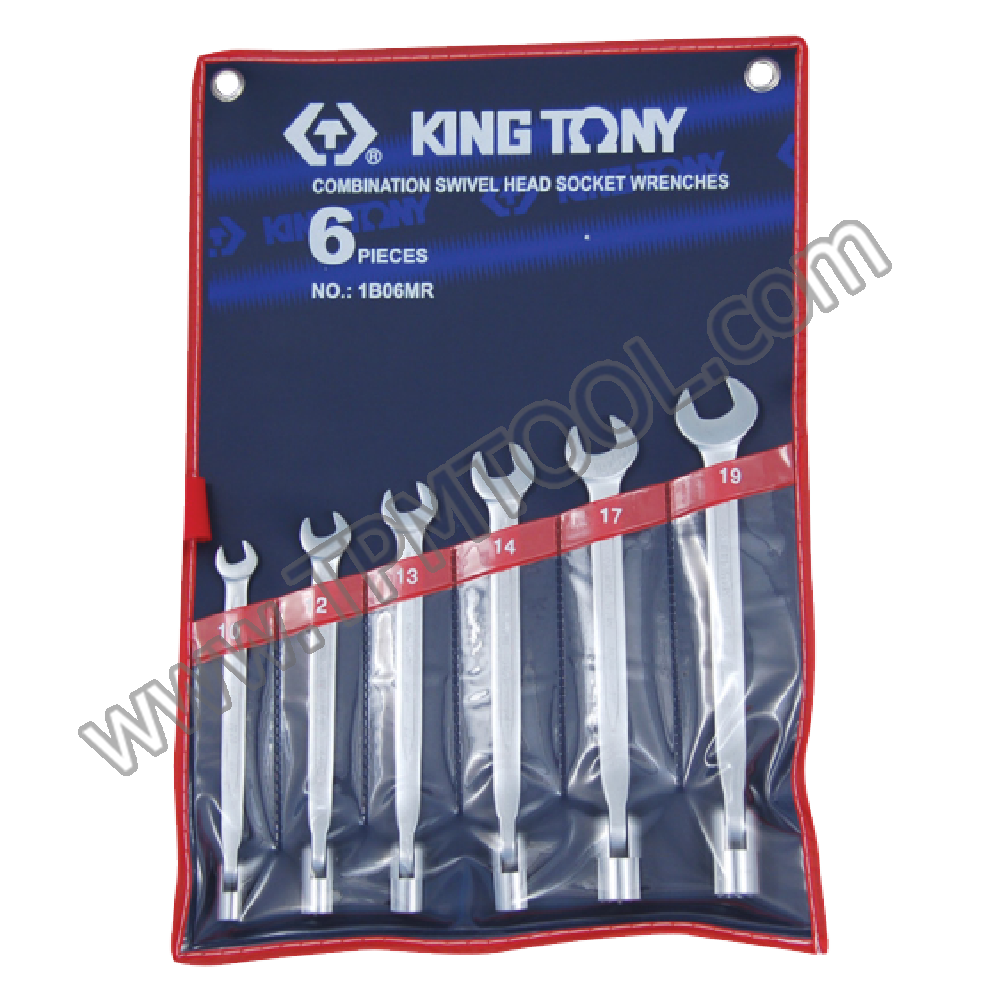 Kingtony-KGTE15S-06 ชุดประแจปากตายข้างบ๊อก 6ตัว/ชุด