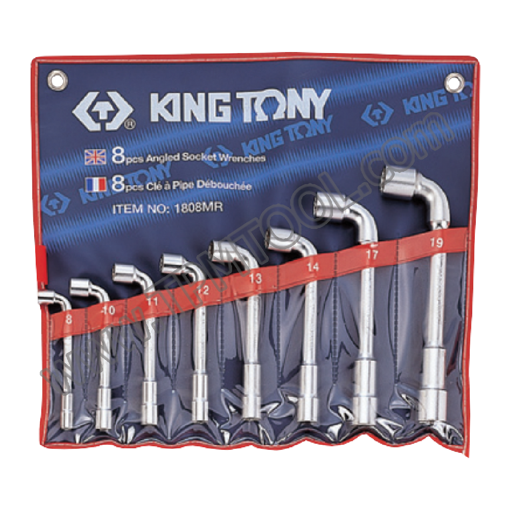 Kingtony-KGTF07S-08 ชุดประแจบ๊อกตัวแอล 2 หัว 8 ตัว/ชุด