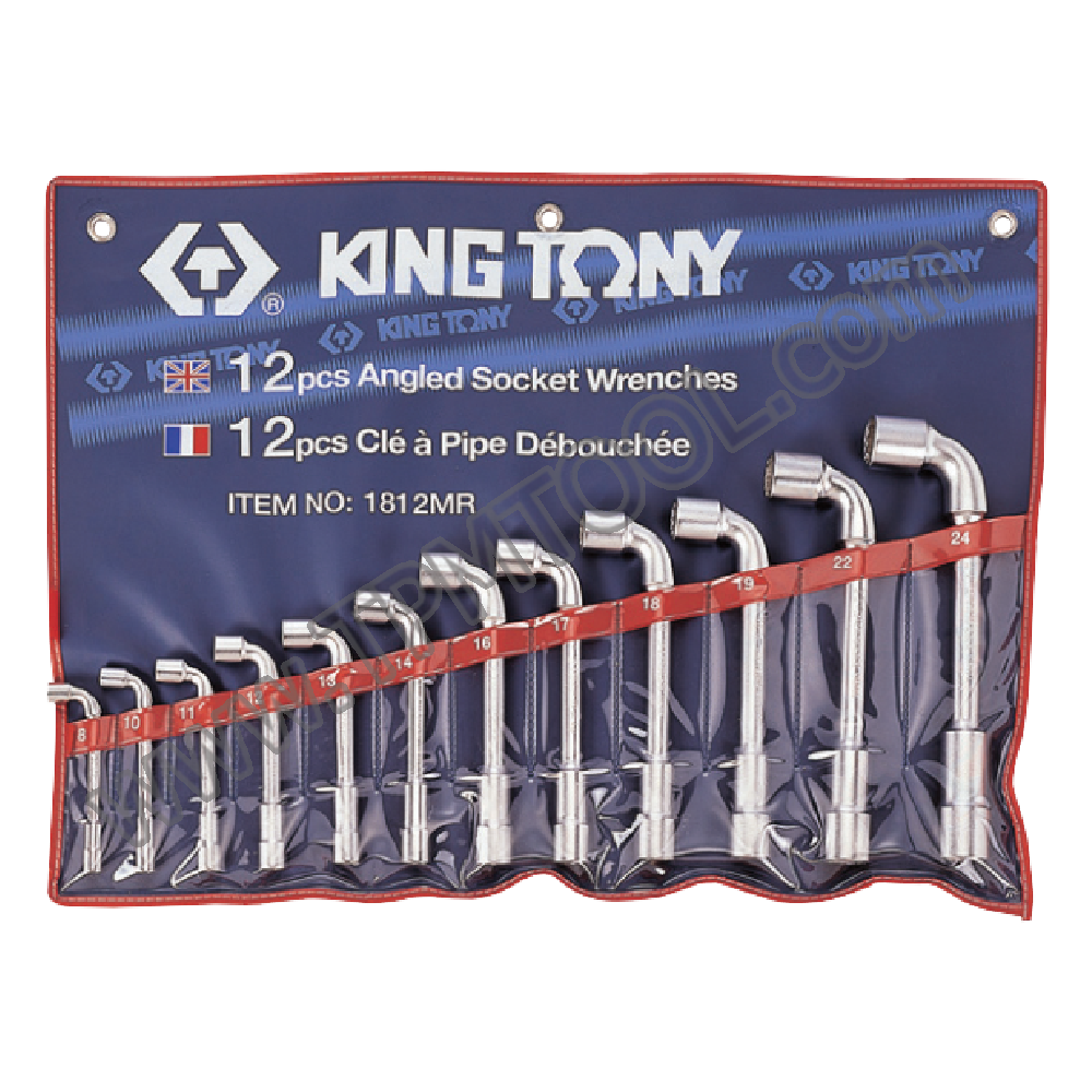 Kingtony-KGTF07S-12 ชุดประแจบ๊อกตัวแอล 2 หัว 12 ตัว/ชุด