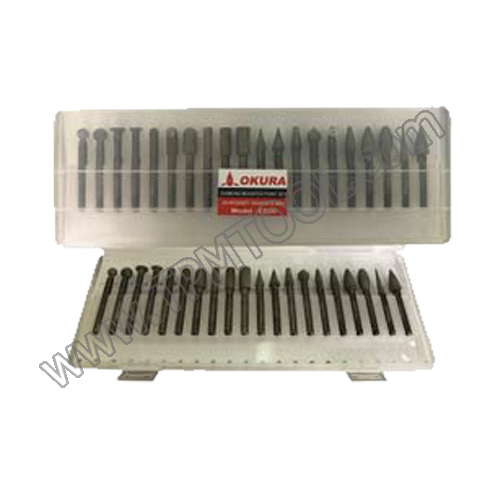 เหล็กเจียรนัยหัวเพชร 20 ตัวชุด แกน 6mm Okura-OKUH04R-06-ES20