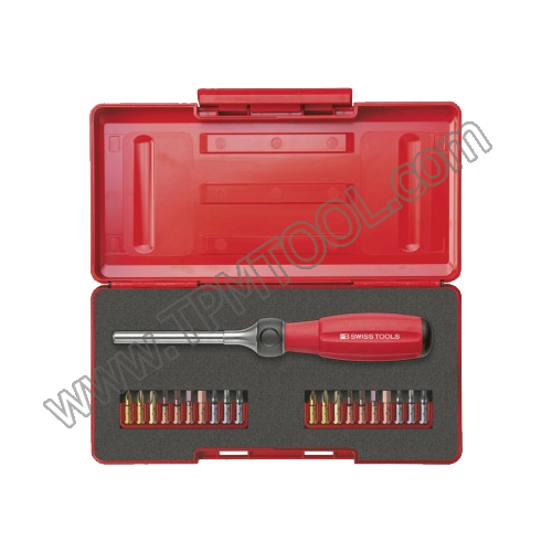 PB-PBSA07-8510R100SET ชุดไขควงด้ามพร้อมดอกไขควงก้านยาว
