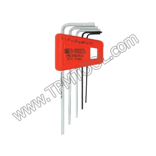 PB-PBSC01-210H2 ชุดประแจหกเหลี่ยม หัวตัดสั้น 5ตัว/ชุด 0.71-2mm