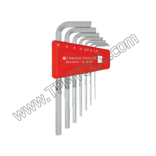 PB-PBSC01-210H6 ชุดประแจหกเหลี่ยม หัวตัดสั้น 7ตัว/ชุด 1.5-6mm