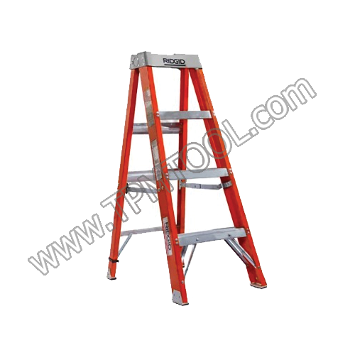 RIDGID-RIGJ03-76682 บันไดไฟเบอร์กลาสทรง A ขึ้นลง 1 ฝั่ง RL FGS-4 4'