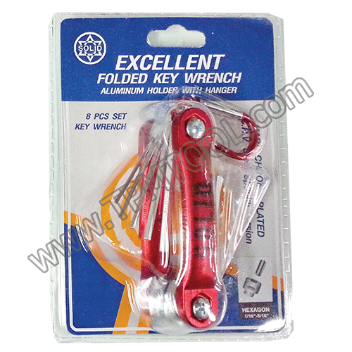 Solid-SLDD01-R08I กุญแจหกเหลี่ยมตลับ แบบหุน 8 ตัว/ชุด